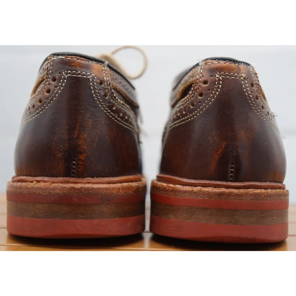 Allen Edmonds STRANDMOK Cap Toe Oxford Shoes w Dainite Rubber Sole Mens 10 D